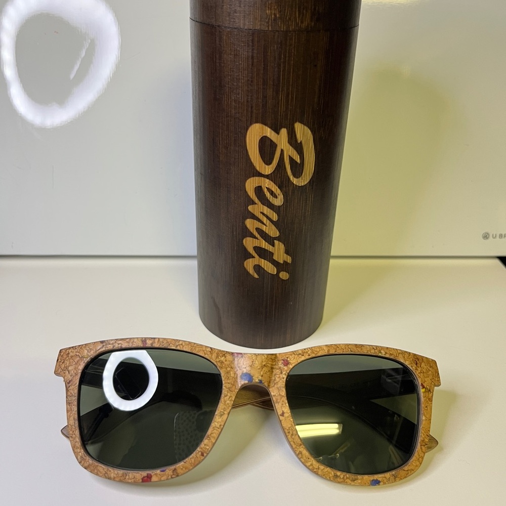 Benti Cork Maple Wood Polarized Sunglasses Sustainable Minimalist Eyewear Unisex